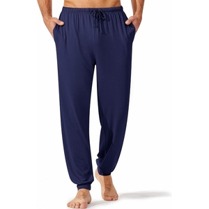 image:imageEkouaer Mens Pajama Pants Lightweight Loungewear Comfy Jogger Sleep Pant Long Pj Bottoms with Drawstring amp PocketsNavy Blue