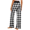 image:imageEkouaer Womens Pajama Pants Wide Leg Yoga Pants Lounge Drawstring Pants Comfy Stretch Plaid Pj Bottoms