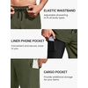 image:imageEkouaer 9 Inch Mens Swim Trunks with Compression Liner 2 in 1 Board Shorts Quick Dry Bathing Suit with Pockets S2XLArmy Green