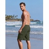 image:imageEkouaer 9 Inch Mens Swim Trunks with Compression Liner 2 in 1 Board Shorts Quick Dry Bathing Suit with Pockets S2XLArmy Green