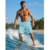 image:imageEkouaer 9 Inch Mens Swim Trunks with Compression Liner 2 in 1 Board Shorts Quick Dry Bathing Suit with Pockets S2XLLight Blue  Whales