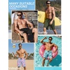 image:imageEkouaer 9 Inch Mens Swim Trunks with Compression Liner 2 in 1 Board Shorts Quick Dry Bathing Suit with Pockets S2XLOrange Coconut Tree