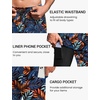 image:imageEkouaer 9 Inch Mens Swim Trunks with Compression Liner 2 in 1 Board Shorts Quick Dry Bathing Suit with Pockets S2XLTropical Leaves Orange