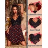 image:imageEkouaer Lingerie for Women Sexy Nightgown Lace Trim Sleep Dress Chemise Nightgowns Sleeveless Night Gown Sleepwear S3XLHearts