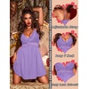 image:imageEkouaer Lingerie for Women Sexy Nightgown Lace Trim Sleep Dress Chemise Nightgowns Sleeveless Night Gown Sleepwear S3XLLilac