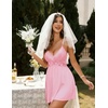 image:imageEkouaer Lingerie for Women Sexy Nightgown Lace Trim Sleep Dress Chemise Nightgowns Sleeveless Night Gown Sleepwear S3XLMisty Rose