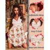 image:imageEkouaer Lingerie for Women Sexy Nightgown Lace Trim Sleep Dress Chemise Nightgowns Sleeveless Night Gown Sleepwear S3XLPink Flowers