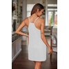 image:imageEkouaer Nightgowns for Women Cotton Sleepwear Sexy Sleep Shirt Adjustable Spaghetti Strap Night Gowns with Pockets S3XLWhite
