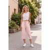 image:imageEkouaer Womens Capri Pajama Pants 2026 Wide Leg Lounge Sleep Pants Soft Comfy Drawstring Pj Bottoms with PocketsPink Leopard