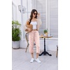 image:imageEkouaer Womens Capri Pajama Pants 2026 Wide Leg Lounge Sleep Pants Soft Comfy Drawstring Pj Bottoms with PocketsPink Leopard