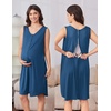 image:imageEkouaer Labor and Delivery Gown and Robe Set for Hospital Nursing NightgownBlue