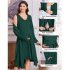 image:imageEkouaer Labor and Delivery Gown and Robe Set for Hospital Nursing NightgownGreen