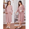 image:imageEkouaer Labor and Delivery Gown and Robe Set for Hospital Nursing NightgownMauve
