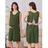 image:imageEkouaer Labor and Delivery Gown and Robe Set for Hospital Nursing NightgownOlive Green
