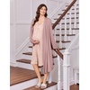 image:imageEkouaer Labor and Delivery Gown and Robe Set for Hospital Nursing NightgownPink Leopard