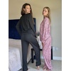 image:imageEkouaer Womens 2 Pack Pajama Set Long Sleeve Pajamas Top and Pants V Neck Pjs Set Soft Loungewear with PocketsBlack  Pink Leopard