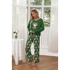 image:imageEkouaer Womens 2 Pack Pajama Set Long Sleeve Pajamas Top and Pants V Neck Pjs Set Soft Loungewear with PocketsChristmas Red Teddy christmas Green Teddy