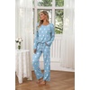 image:imageEkouaer Womens 2 Pack Pajama Set Long Sleeve Pajamas Top and Pants V Neck Pjs Set Soft Loungewear with PocketsLight Blue Star  Pink