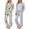 Black Floral  Blue Floral