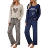 Navy Polka Dot leopard Print Love