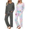 Stripes-black&white tie-dye