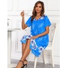 image:imageEkouaer House Dresses for Women with Pockets Button Down Nightgowns Plus Size Moo Moos Mumu Dresses Floral Print S3XLBlue Flower