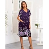 image:imageEkouaer House Dresses for Women with Pockets Button Down Nightgowns Plus Size Moo Moos Mumu Dresses Floral Print S3XLFlower Purple