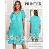 image:imageEkouaer House Dresses for Women with Pockets Button Down Nightgowns Plus Size Moo Moos Mumu Dresses Floral Print S3XLLight Green Flower