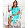 image:imageEkouaer House Dresses for Women with Pockets Button Down Nightgowns Plus Size Moo Moos Mumu Dresses Floral Print S3XLLight Green Flower