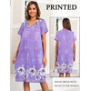 image:imageEkouaer House Dresses for Women with Pockets Button Down Nightgowns Plus Size Moo Moos Mumu Dresses Floral Print S3XLLilac Flower