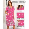 image:imageEkouaer House Dresses for Women with Pockets Button Down Nightgowns Plus Size Moo Moos Mumu Dresses Floral Print S3XLWhite Butterflies