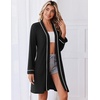 image:imageEkouaer Robes for Women Long Sleeve Bathrobe Lightweight Soft Kimono Robes Ladies Casual Sleepwear with PocketsBlack