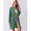 image:imageEkouaer Robes for Women Long Sleeve Bathrobe Lightweight Soft Kimono Robes Ladies Casual Sleepwear with PocketsBright Green