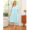 image:imageEkouaer Womens House Dress with Pockets Light Blue