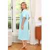 image:imageEkouaer Womens House Dress with Pockets Light Blue