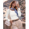 image:imageEkouaer Womens Long Sleeve Crop Tops Scoop Neck Raglan Shirts Slim Fit Underscrub Basic Fashion Clothing XSXXLA  White