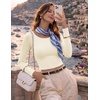 image:imageEkouaer Womens Long Sleeve Crop Tops Scoop Neck Raglan Shirts Slim Fit Underscrub Basic Fashion Clothing XSXXLBeige
