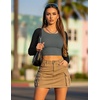 image:imageEkouaer Womens Long Sleeve Crop Tops Scoop Neck Raglan Shirts Slim Fit Underscrub Basic Fashion Clothing XSXXLGrey Black Combo