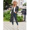 image:imageEkouaer Womens Robe Long Knit Kimono Bathrobe Lightweight Sleepwear Soft Ladies Loungewear with Pockets SXXLBlack Stars Moon