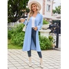 image:imageEkouaer Womens Robe Long Knit Kimono Bathrobe Lightweight Sleepwear Soft Ladies Loungewear with Pockets SXXLBlue