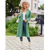 image:imageEkouaer Womens Robe Long Knit Kimono Bathrobe Lightweight Sleepwear Soft Ladies Loungewear with Pockets SXXLCeladon Green