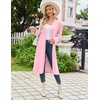 image:imageEkouaer Womens Robe Long Knit Kimono Bathrobe Lightweight Sleepwear Soft Ladies Loungewear with Pockets SXXLLight Pink