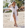 image:imageEkouaer Womens Swimwear Cover Ups Sexy Chiffon Beach Bikini Swimsuit Kimono Cardigan Cover Up Long Flowy BeachwearB White