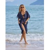 image:imageEkouaer Womens Swimwear Cover Ups Sexy Chiffon Beach Bikini Swimsuit Kimono Cardigan Cover Up Long Flowy BeachwearC Navy Blue