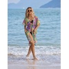 image:imageEkouaer Womens Swimwear Cover Ups Sexy Chiffon Beach Bikini Swimsuit Kimono Cardigan Cover Up Long Flowy BeachwearP Abstract Prints