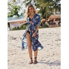 image:imageEkouaer Womens Swimwear Cover Ups Sexy Chiffon Beach Bikini Swimsuit Kimono Cardigan Cover Up Long Flowy BeachwearP Plants 2