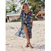 image:imageEkouaer Womens Swimwear Cover Ups Sexy Chiffon Beach Bikini Swimsuit Kimono Cardigan Cover Up Long Flowy BeachwearP Plants