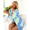 image:imageEkouaer Womens Zipper Robe Long Sleeve Loungewear Full Length Nightgown Lightweight Housecoat with Pockets