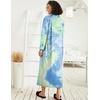 image:imageEkouaer Womens Zipper Robe Long Sleeve Loungewear Full Length Nightgown Lightweight Housecoat with Pockets
