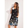 image:imageEkouaer 2 Pack House Dresses for Women with Pockets Short Sleeve Moo Moos Floral Print Mumu DressesBlue FloralButterfly Floral